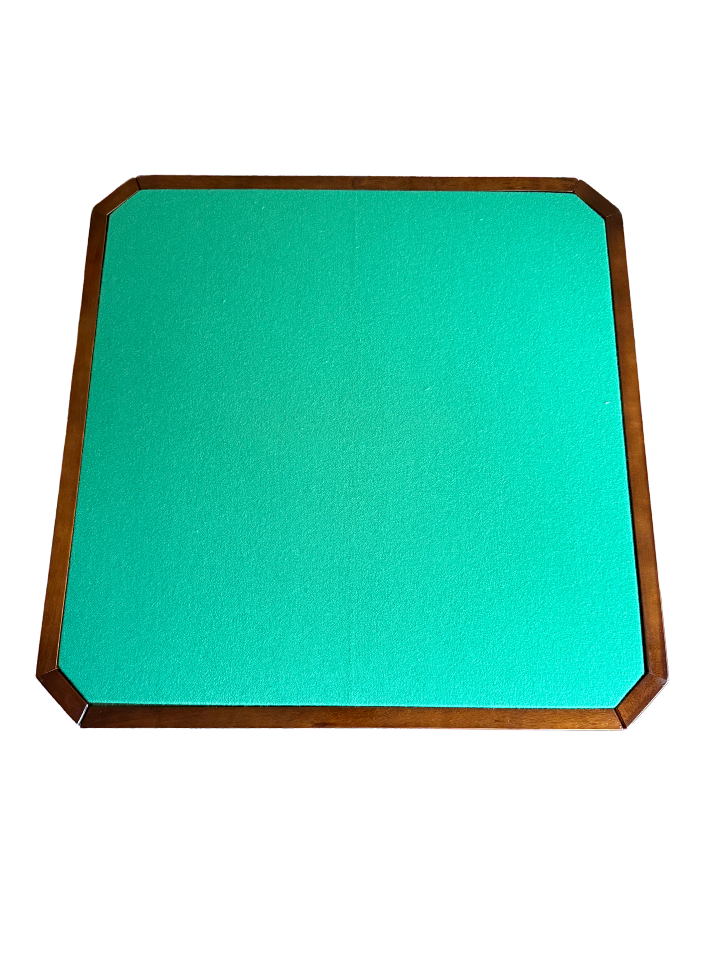 Green felt tabletop for card games and puzzles