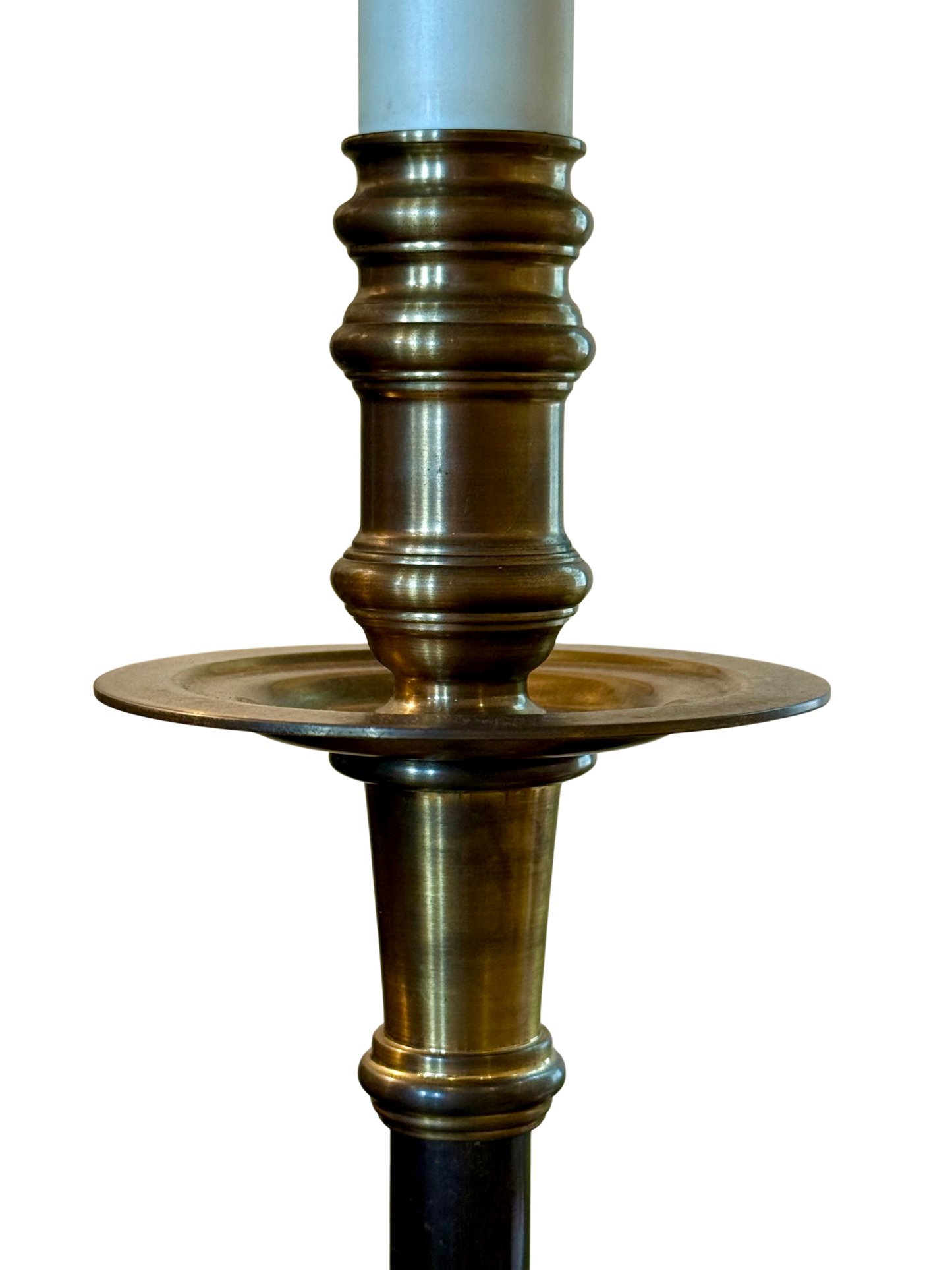 Vintage Solid Brass Floor Lamp with Claw Feet – Classic Neoclassical Style