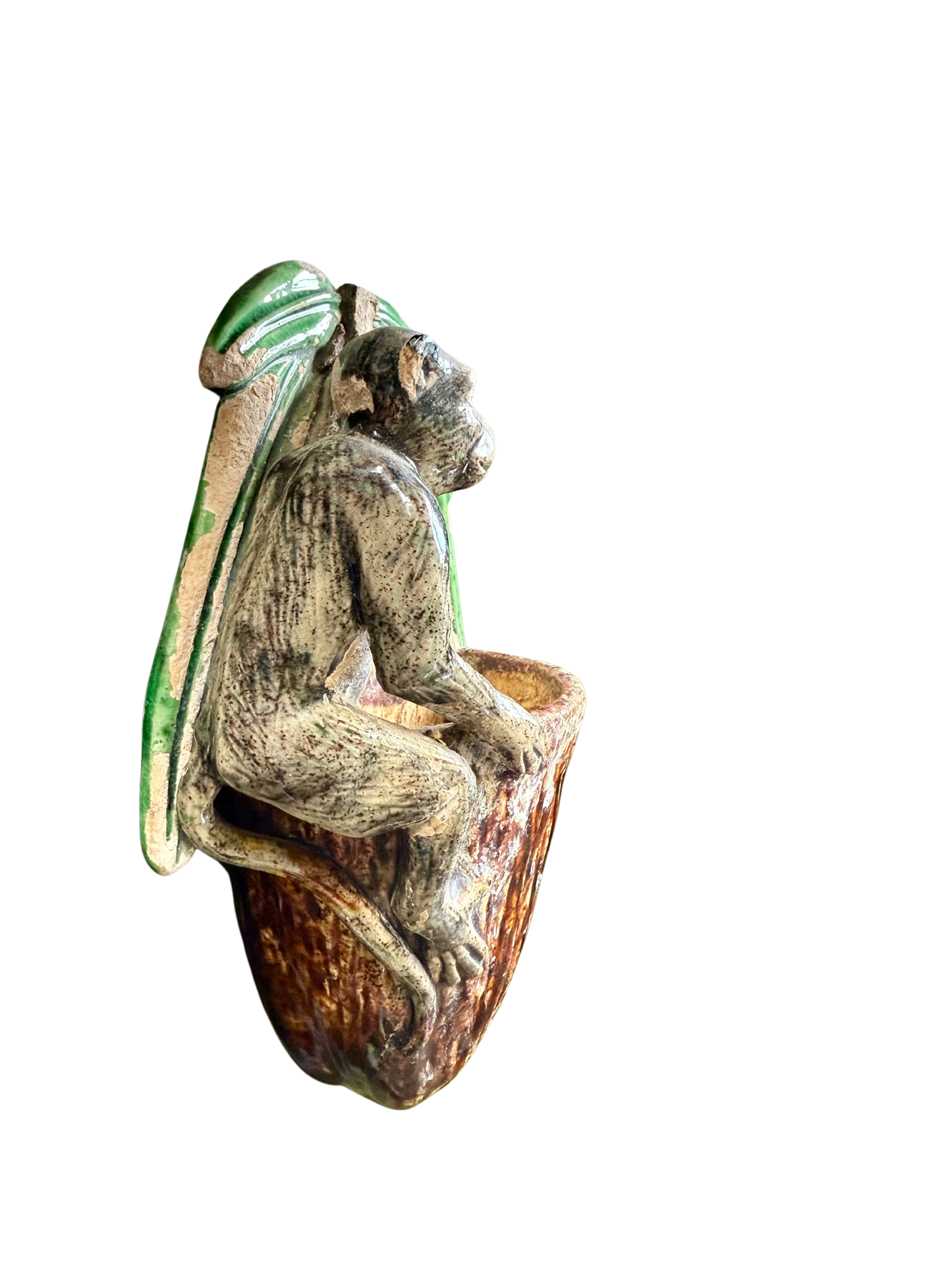 Palissy style Portuguese Majolica Wall Pocket – Manuel Mafra (c. 1865–1887)