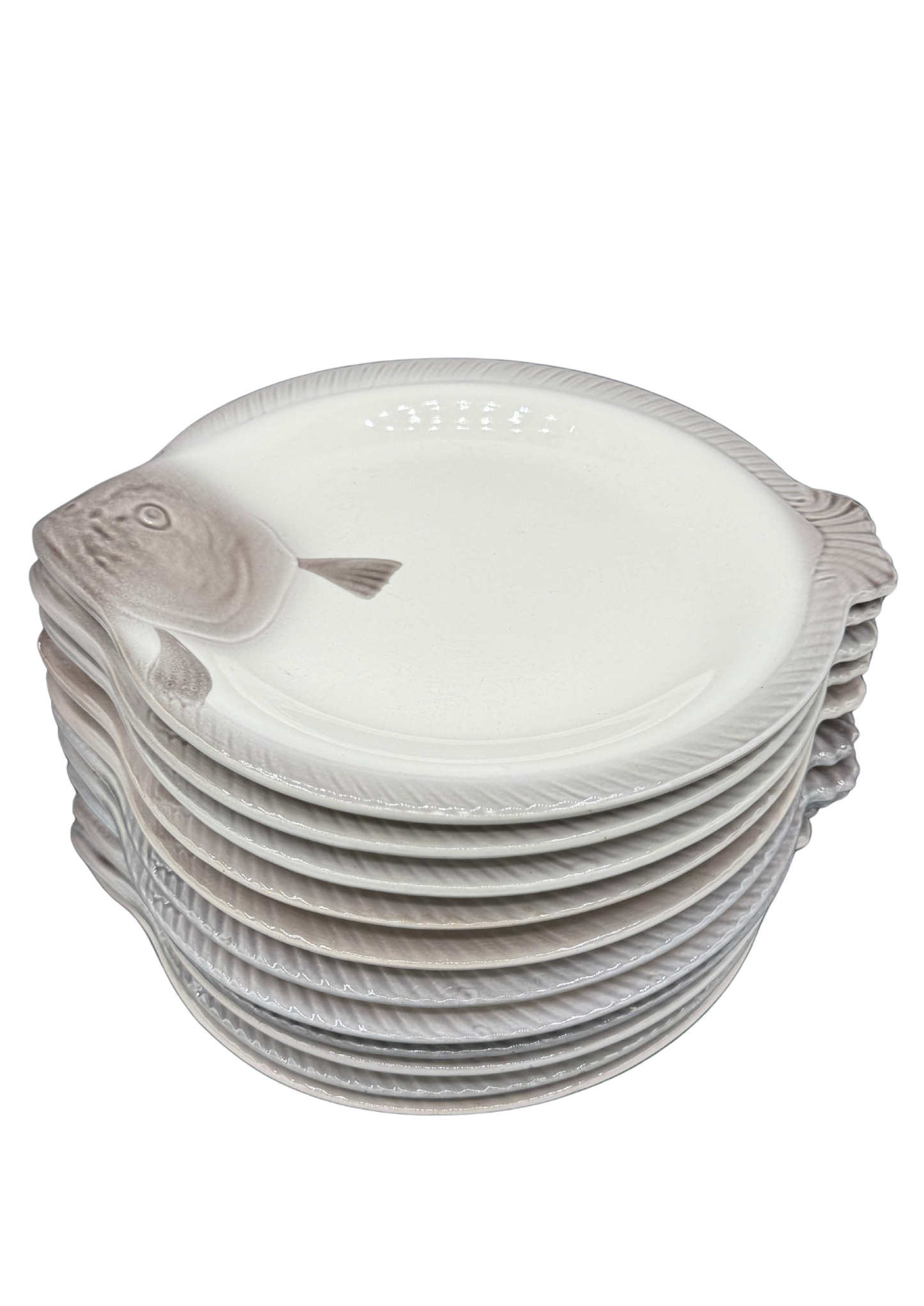 Vintage German Fish Plates – Set of 4 by Waechtersbach Ceramics