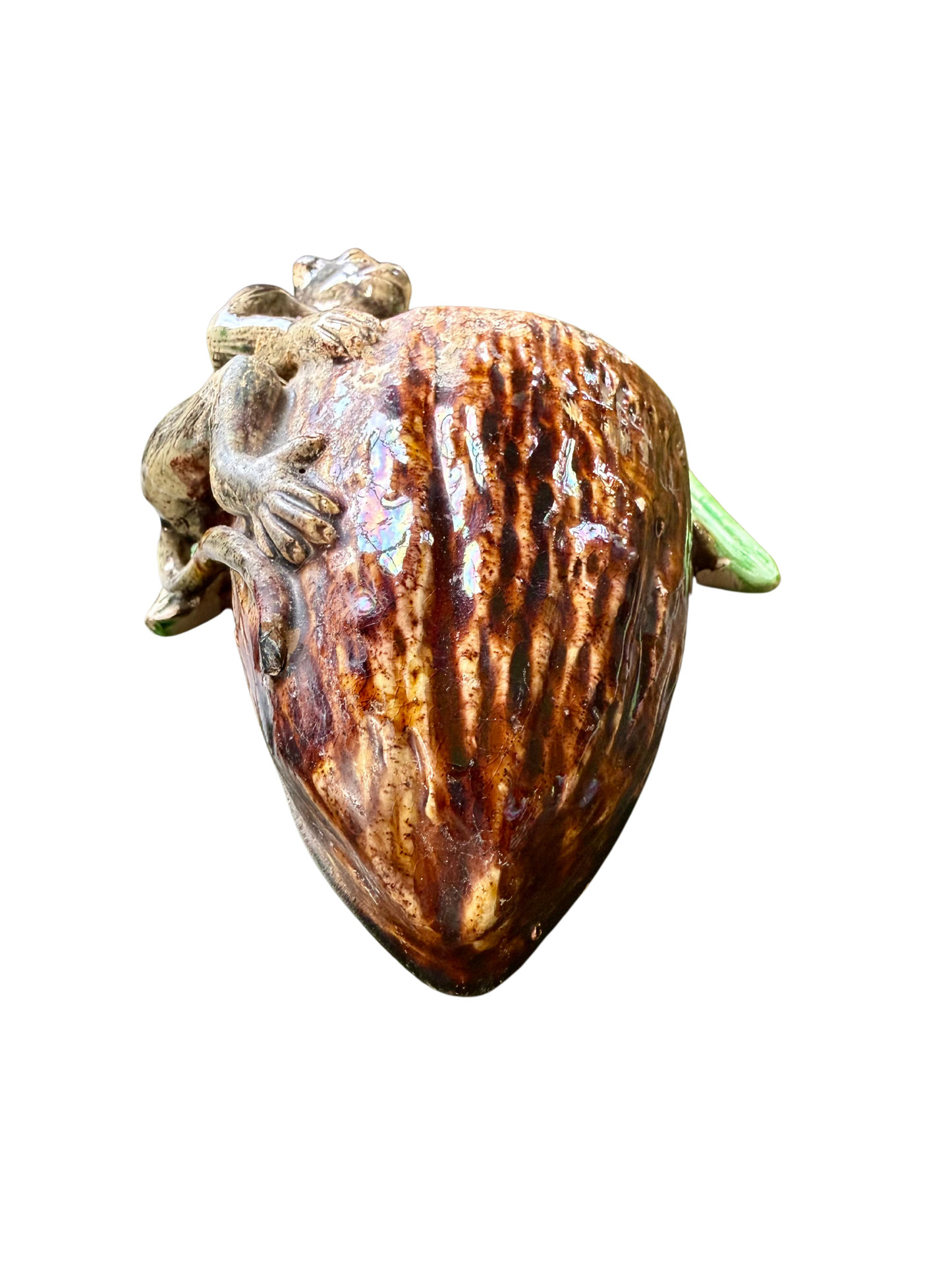 Palissy style Portuguese Majolica Wall Pocket – Manuel Mafra (c. 1865–1887)