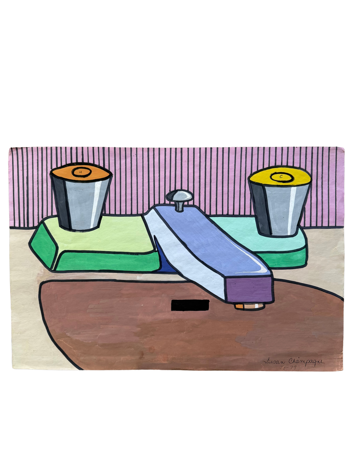 Pop Art Sink Scene – Painting on Paper