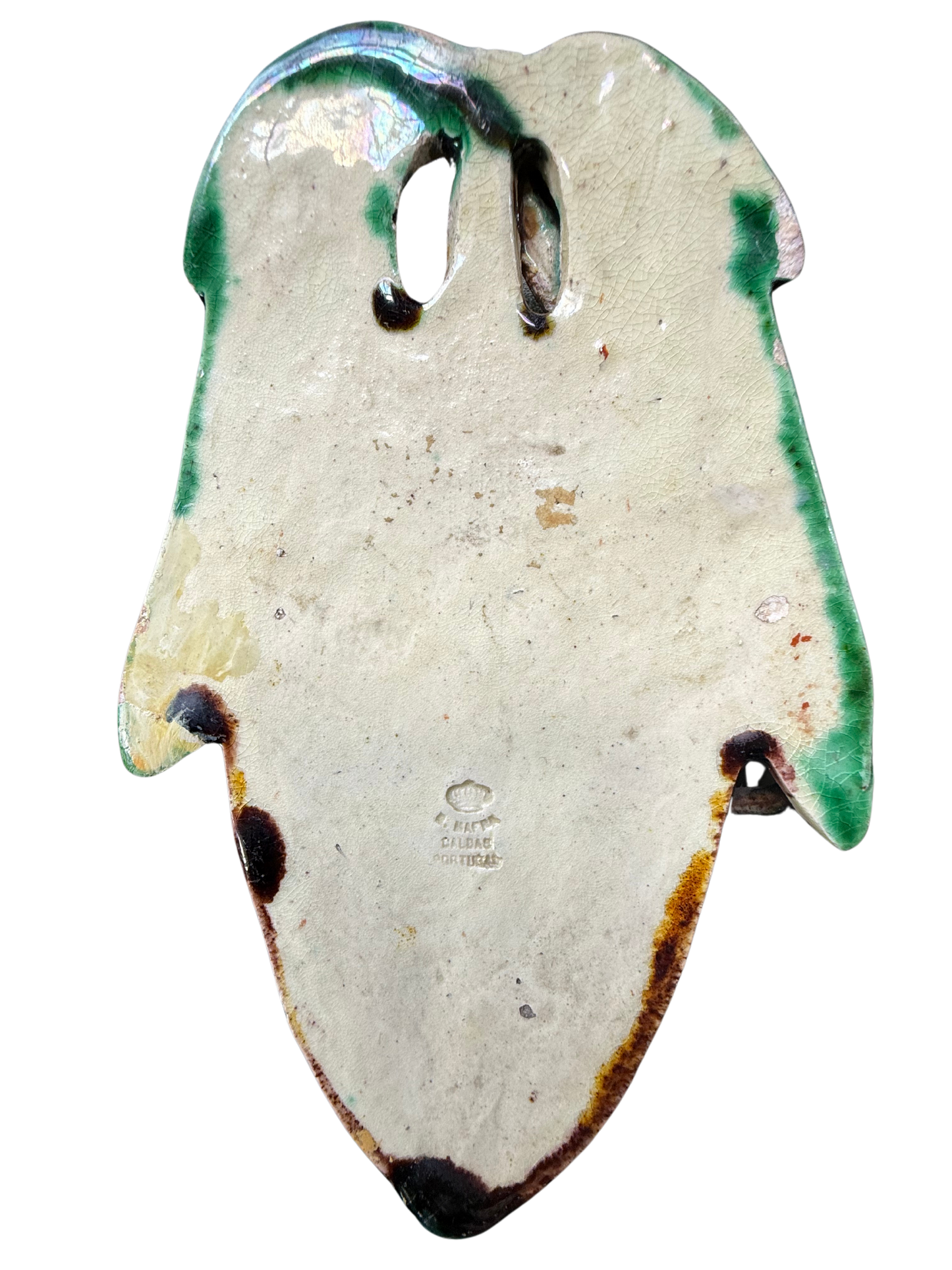 Palissy style Portuguese Majolica Wall Pocket – Manuel Mafra (c. 1865–1887)