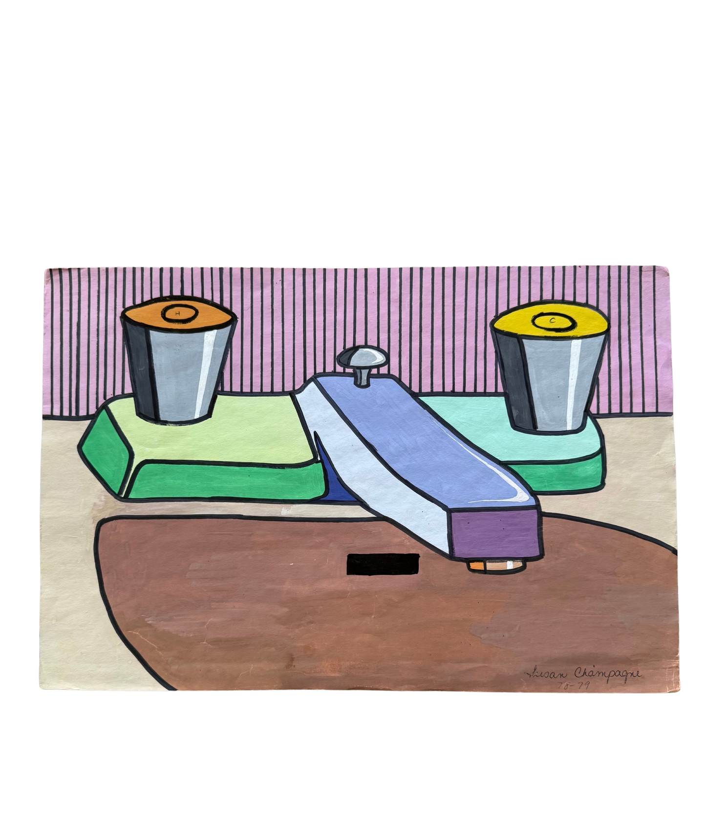 Pop Art Sink Scene – Painting on Paper