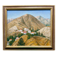 Cyprus Village Landscape – Oil on Canvas, Signed by Bazati