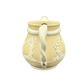 Back view of Victorian dragon-handle jug with applied tree relief, attributed to Stephen Green Lambeth Pottery