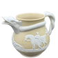 19th-century English stoneware jug with dragon spout and hunting scene, attributed to Stephen Green Imperial Pottery