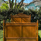 Antique French Faux Bamboo Birds Eye Maple Bed Frame