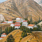 Cyprus Village Landscape – Oil on Canvas, Signed by Bazati