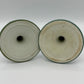 Pair of Antique Wedgwood Sage Green Jasperware Candlesticks