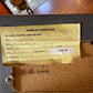 Reverse side of framed Peggy Olsen painting, highlighting frame construction, mounting and authenticity