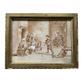 Antique European Tavern Painting on Tile – Signed Mathilde Brunol, 1894