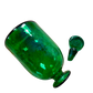 Hand-Blown European Green Glass Demijohn